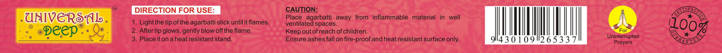 Universal Deep Jasmine Agarbatti-9" Long 36 Sticks