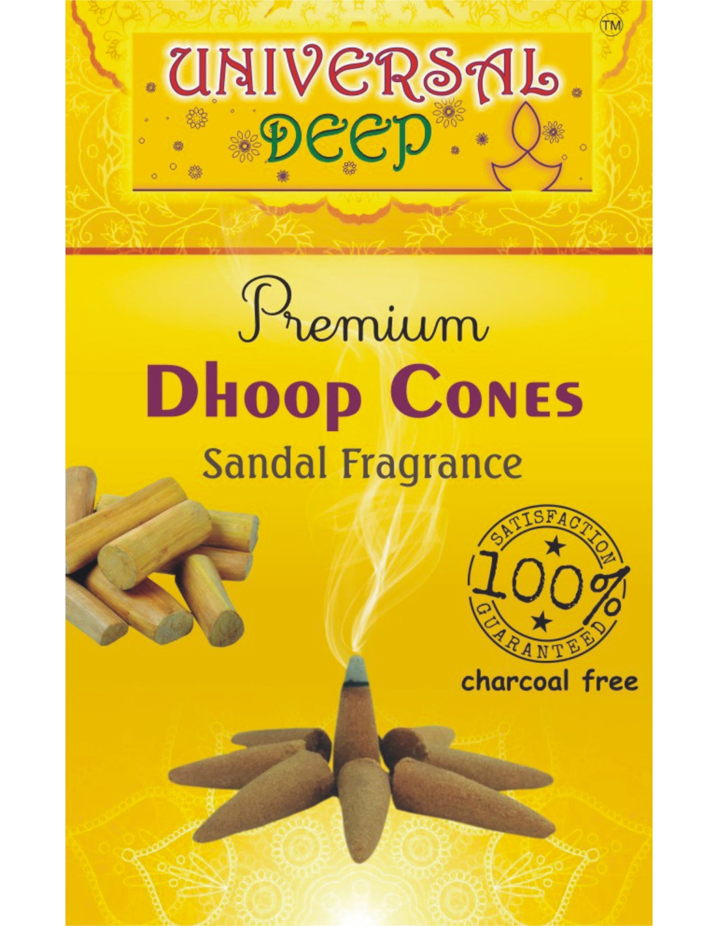 Universal Deep Dhoop Cones, 10 Pcs. Pack, Lasts Longer, Aromatic Fragrance
