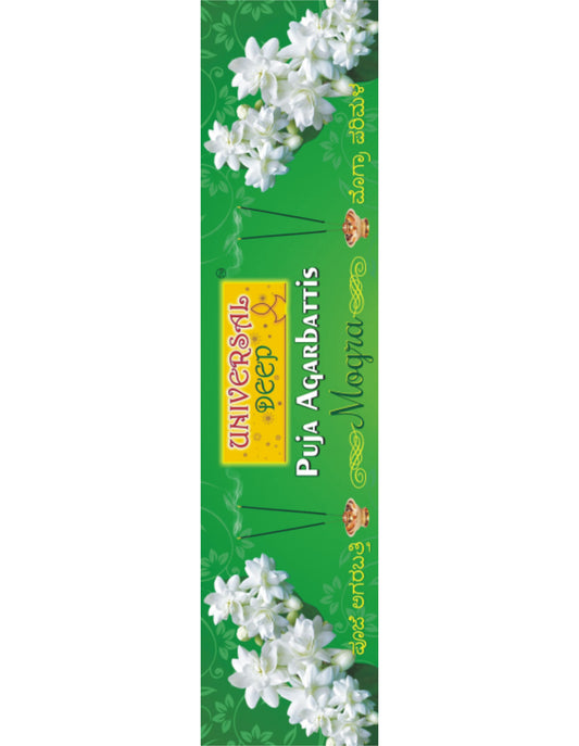 Universal Deep Mogra Agarbatti-9" Long 36 Sticks
